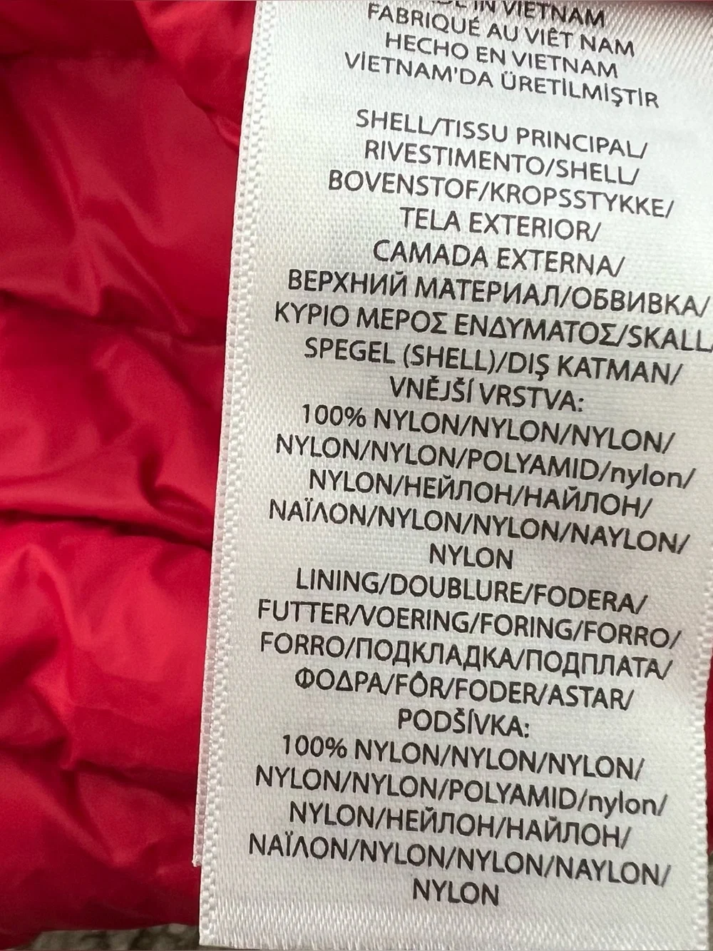 Ralph Lauren Polo Blue Red Quilted Nylon Down Vest Size 6